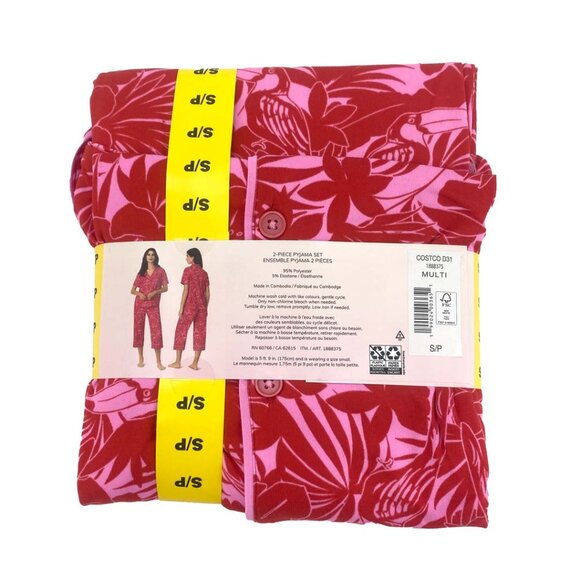 Room Service | Women's Hawian Print Pyjama Set | 2 Pieces | Small **NEW - Picture 2 of 3